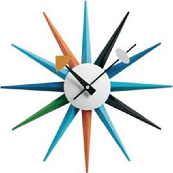 George Nelson Starburst Style Wall Clock