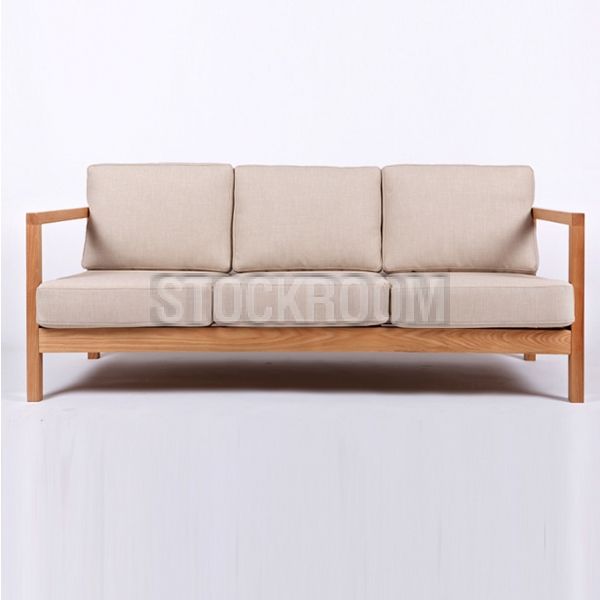 Kenwood Solid Wood Fabric Sofa - 2 Seater