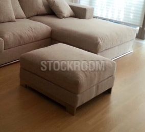 Akara Fabric Feather Down Ottoman/ Stool
