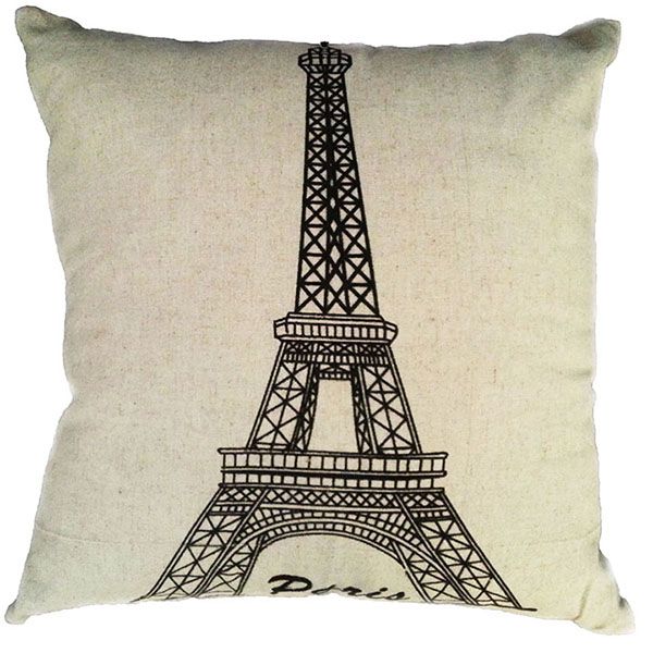 Eiffel Tower Decorative Cushion