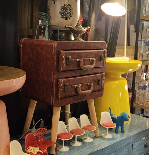 Limited Vintage Bedside Table - Ex-Display Item