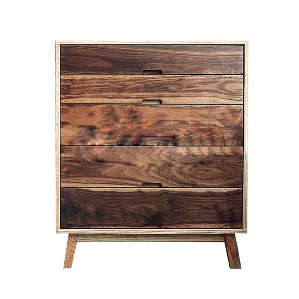 Bonhams Solid Oak Wood 5 Drawers