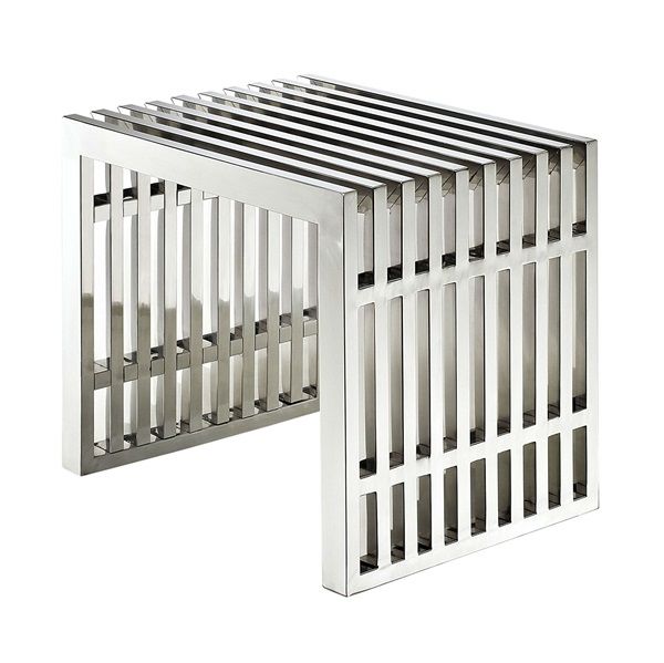 Celso Stainless Steel Outdoor Bench