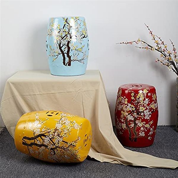 Chinese Style Ceramic Drum Stool