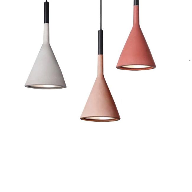 Cone Concrete Style Pendant Lamp