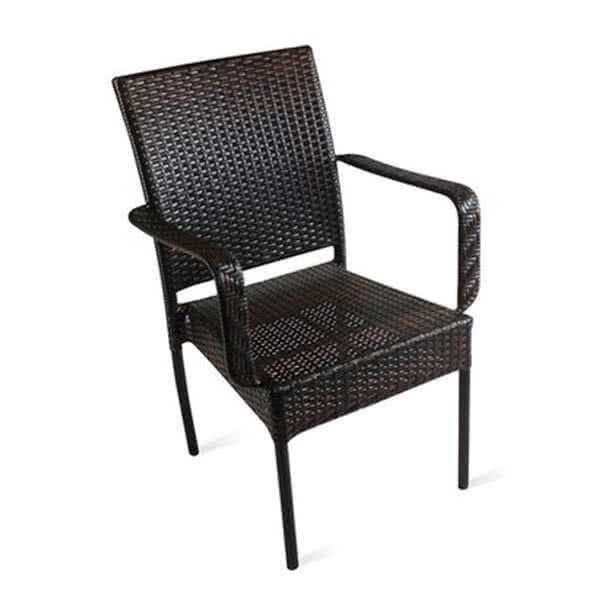 Lori Outdoor Stackable Dining Armchair