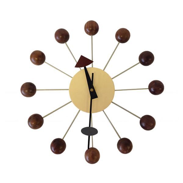 Nelson Style Ball Clock - Walnut
