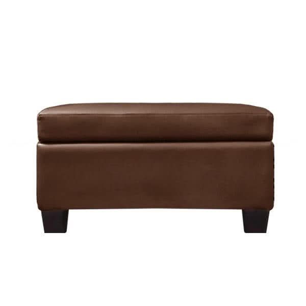 Rosalind Leather Storage Ottoman