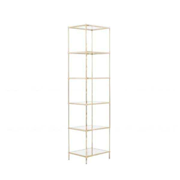 Bartlett Brass Detailed Glass Shelf