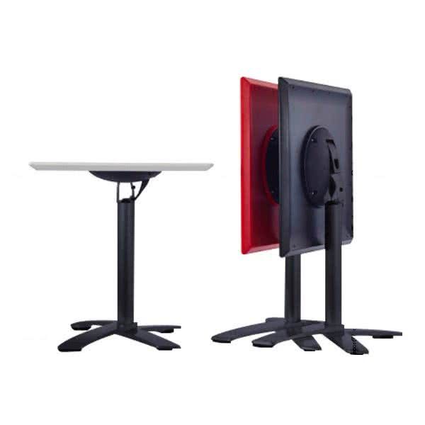 Glover Square Folding Table - Black Legs - More Colors
