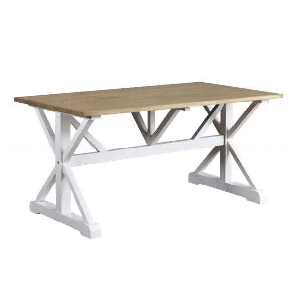 Farm Style Solid Oak Dining Table 