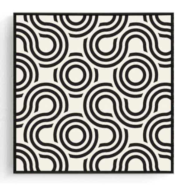 Stockroom Artworks - Square Canvas Wall Art - Ribbon Pattern - More Sizes