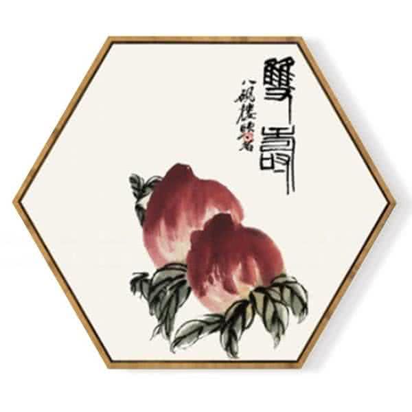 Stockroom Artworks - Hexagon Canvas Wall Art - Double Cao - More Sizes