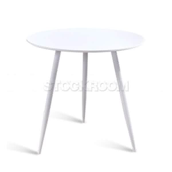 Alvia Modern Black Round Table 