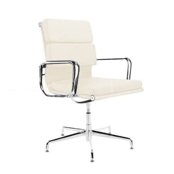 Eames Style Fabric Softpad Lowback Fixed Office Chair