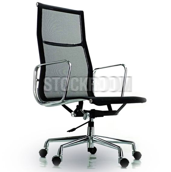 Eames Style Mesh Highback Office Chair With Castors