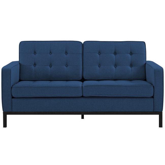 Florence Knoll Style Sofa With Black Base (2 seater)