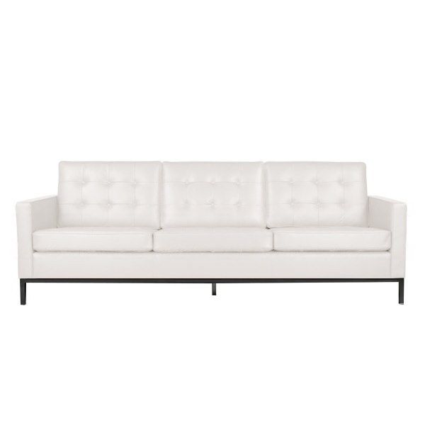 Florence Knoll Style Sofa With Black Base (3 seater)