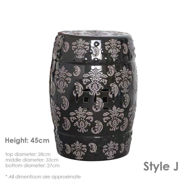 GRAND DRUM / STOOL - Royal Pattern