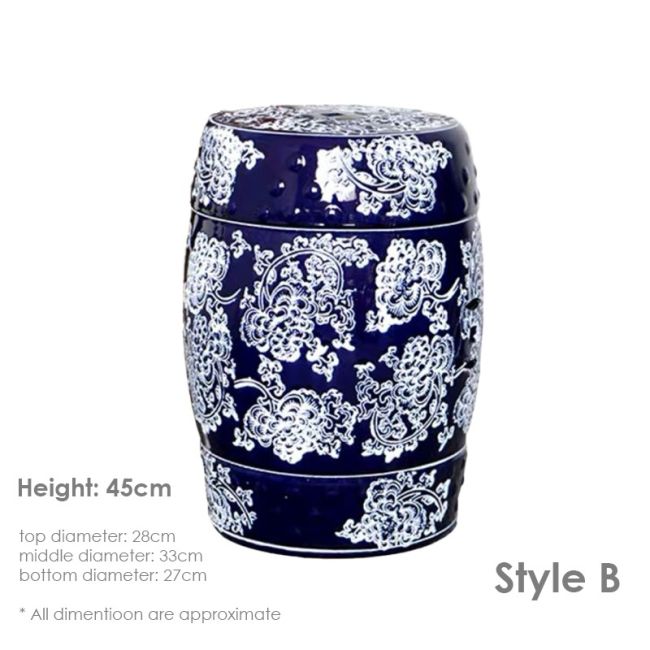 GRAND DRUM / STOOL - Royal Pattern