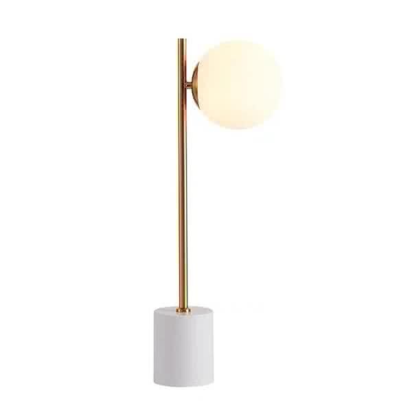 JM20 Modern Signature Holloway Marble Base Table Lamp (Single Bulb)