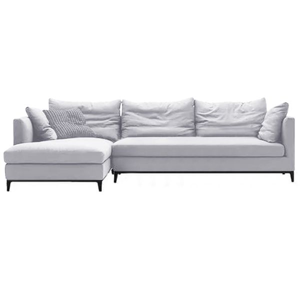 Juliett Leather Feather Down Sofa - L shape / Sectional Sofa