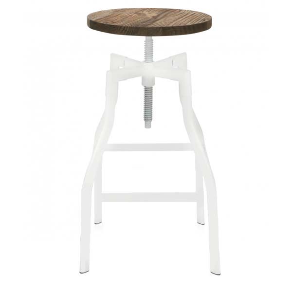 Loft Style Industrial Adjustable Low Bar Stool