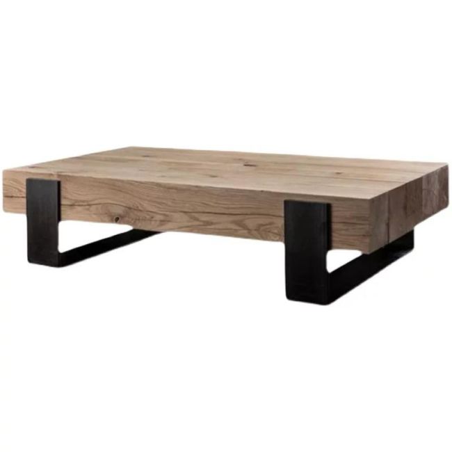 Log Industrial Style Solid Wood Coffee Table / Side Table