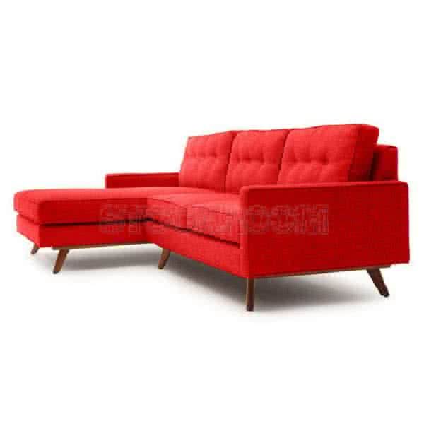 Lucas Fabric / Leather Sofa - L Shape