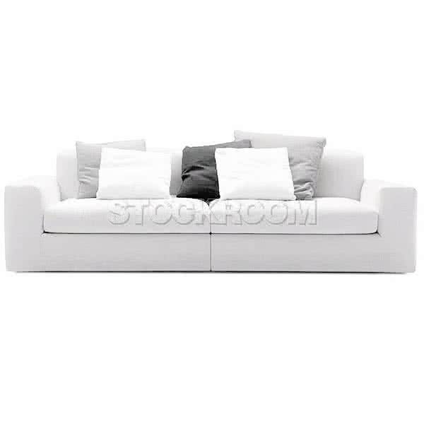 Lucca Fabric Feather Down Sofa - 2   Seater