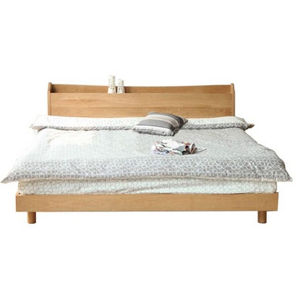 Margaret Solid Oak Wood Bed Frame