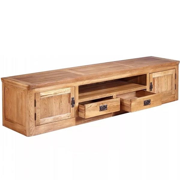 Morris Solid Oak Wood TV Cabinet
