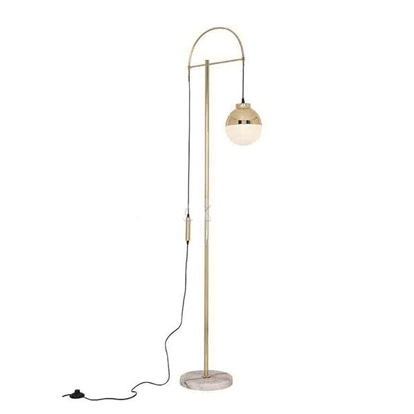 Stockroom Signature Marble Base Floor Lamp