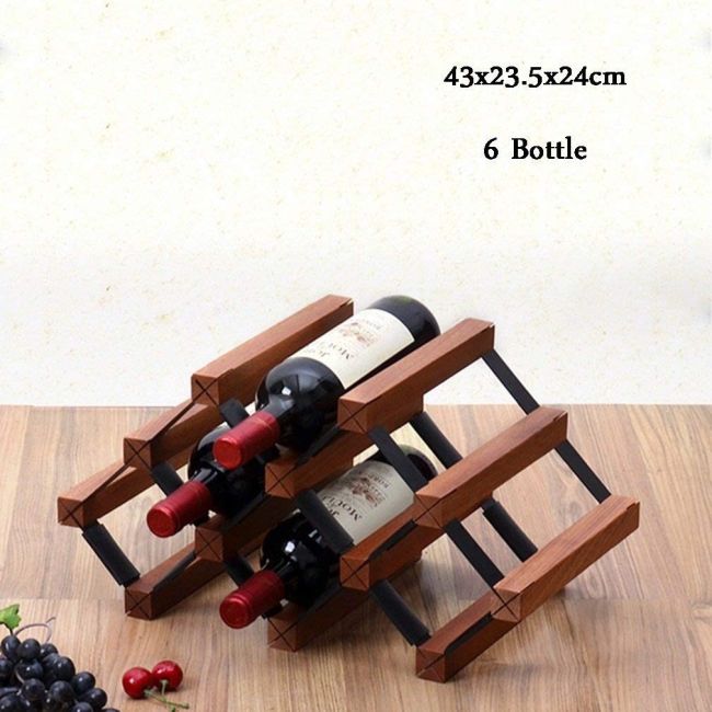 STOCKROOM Wine Rack Hardwood Timber Borders 6 / 9 / 12 / 15 / 16 / 20 / 36  Bottle