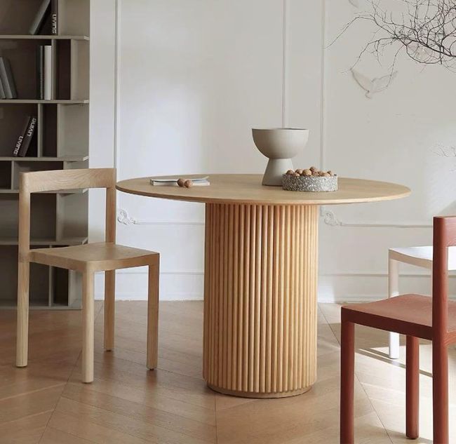 Tanner Solid Wood Round Table