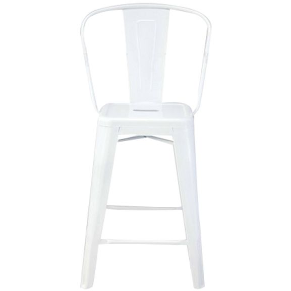 Xavier Pauchard Style Tolix Bar Stool - High-Back