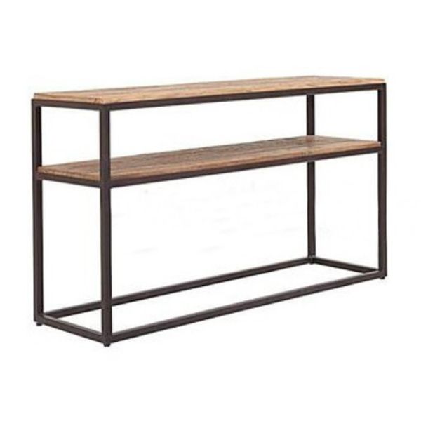 Xavi Industrial Console Table with Shelf