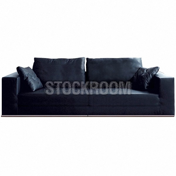 Vella Leather Feather Down Sofa - 2 seater