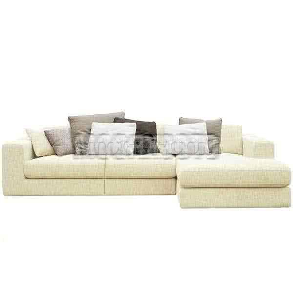 Lucca Fabric Feather Down Sofa - L Shape / Sectional Sofa