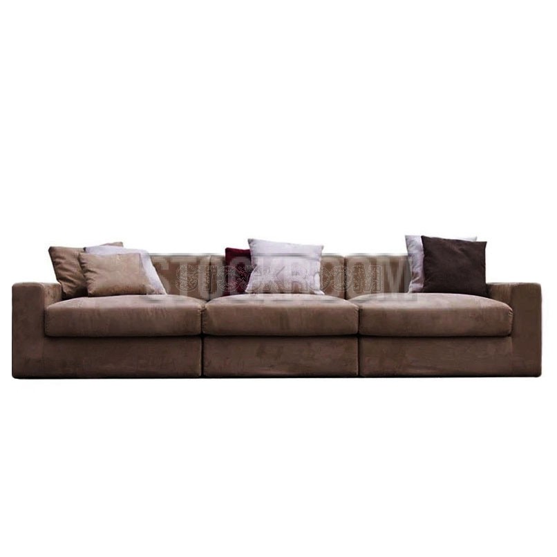 Lucca Leather Feather Down Sofa - 3 Seater