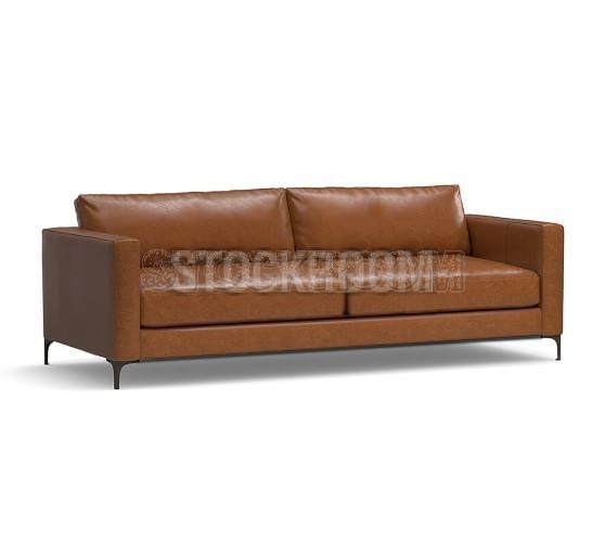 Juliett Leather Feather Down Sofa 2 seater