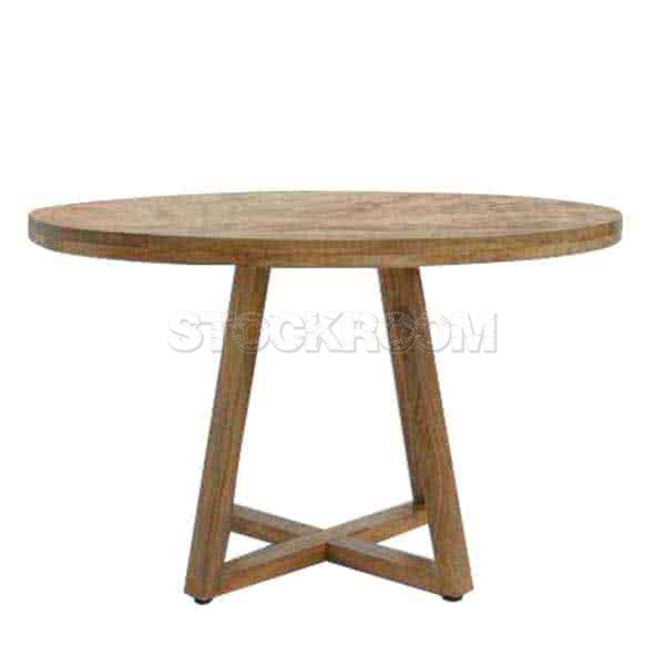 Floyd Solid Recycled Elm Wood Round Dining Table