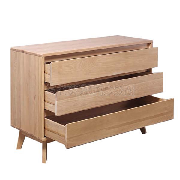 Jericho 3 drawers Solid Oak Wooden Chest