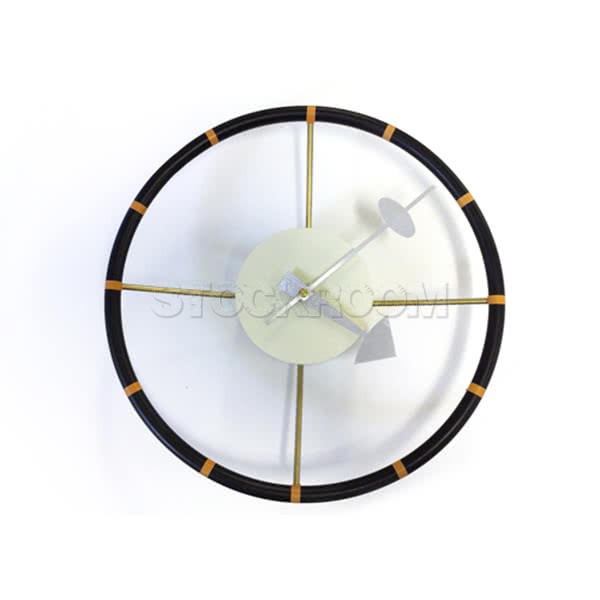 George Nelson Steering Wheel Style Wall Clock