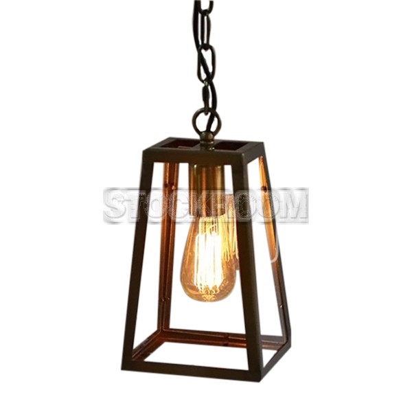 Edgar Industrial Loft Lantern Pendant Lamp