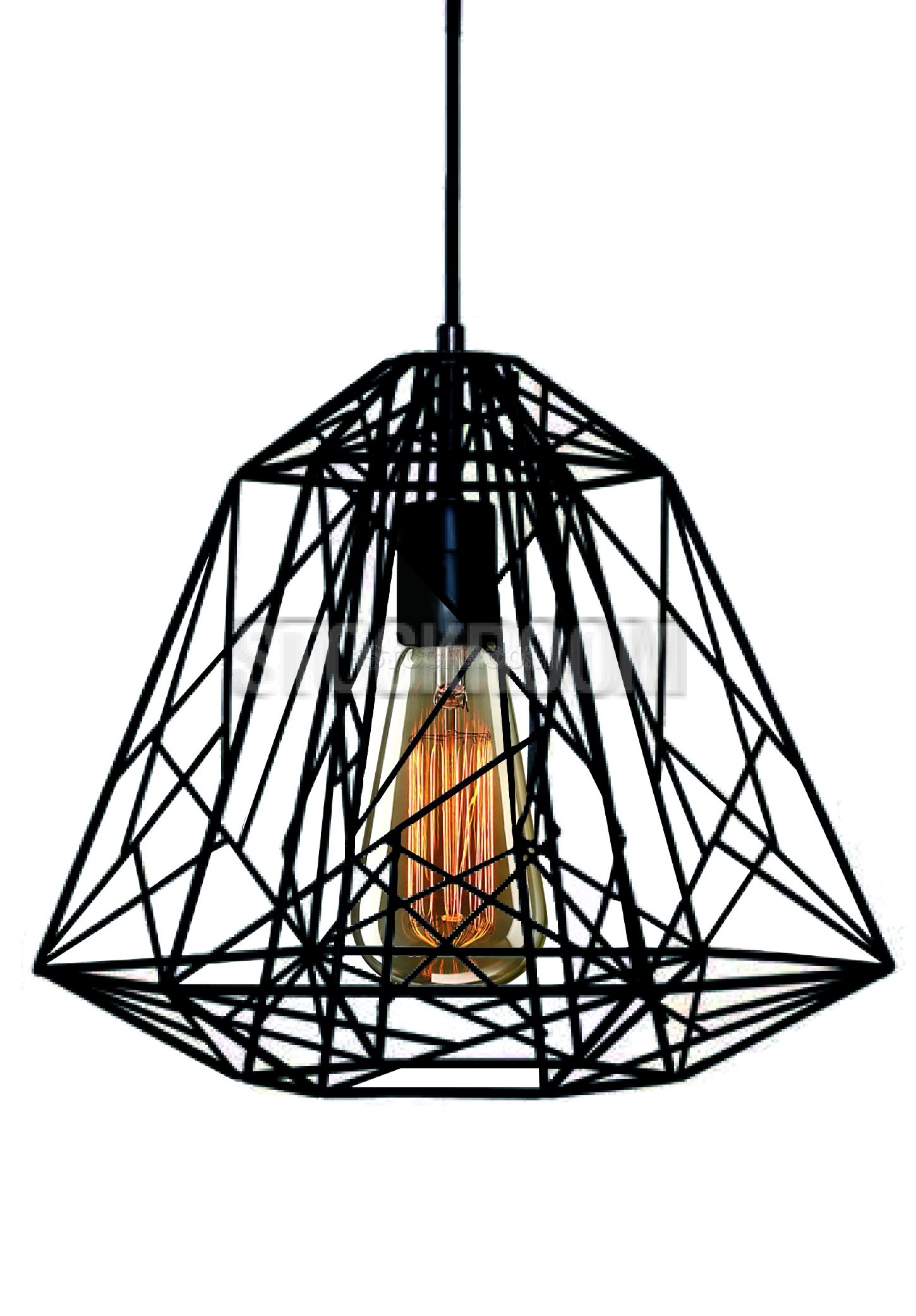 Wire Style Lamp - Medium Size