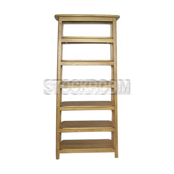 Loranne Solid Oak Wood Bookshelf