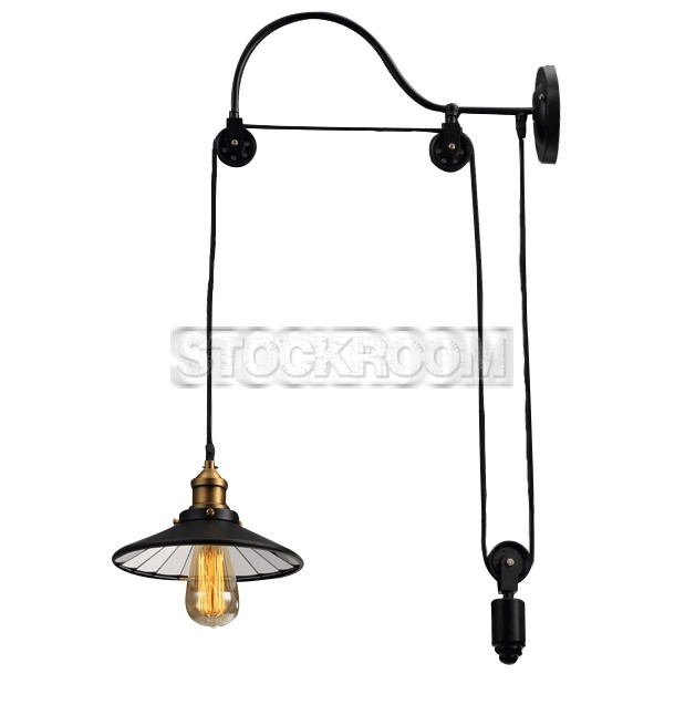 Breck Industrial Loft Style Wall Lamp