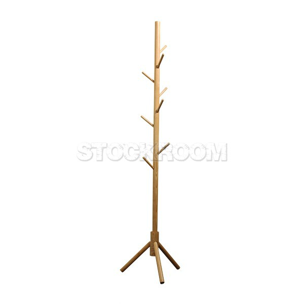 Bambly Solid Wood Coat Stand / Wood Hanger