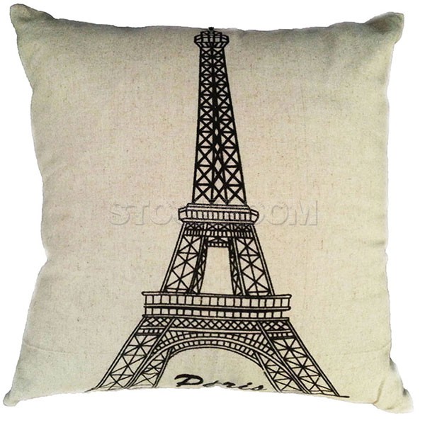 Eiffel Tower Decorative Cushion